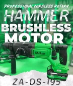 HaisPro Profesyonel Akülü Darbeli Kırıcı Delici Matkap 21 V 4.0 Ah Çift Akü ZA-DS-195 thumbnail 3