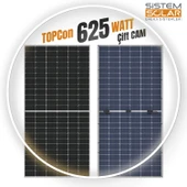 Sistem Solar TOPCon 625w Watt Güneş Paneli Monokristal Paletli - 1