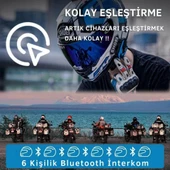 Nukrotech Nukro M6 PLUS Bluetooth 6 Kişilik İnterkom - 4