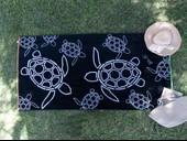 Kadife Tropik Desenli 90x180 cm Outlet Plaj Havlusu Baveno - 1