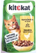 Kitekat Tavuklu Yaş Mama Pouch 85 gr 28 Adet - 1