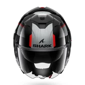 SHARK OXO SIKTER SİYAH GRİ KIRMIZI ÇENE AÇILIR KASK thumbnail 5