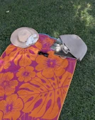 Kadife Tropik Desenli 90x180 cm Outlet Plaj Havlusu Baveno - 10