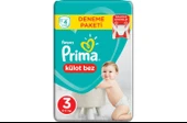 PRİMA KÜLOT BEBEK BEZİ 3 BEDEN MİDİ 4'LÜ DENEME PAKETİ - 2