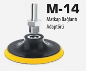 Matkap Cırt Disk Zımpara Taban Aparatı/Panç Adaptörü M14 thumbnail 2