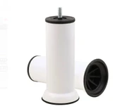 Mobilya Kanepe Baza Koltuk Çekyat Yükseltme Ayağı Plastik, İnce Diş M8 Beyaz, 15 Cm 4 Adet thumbnail 5