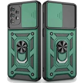 Samsung A71 Uyumlu Kızaklı Kamera Korumalı Tank Kılıf thumbnail 6