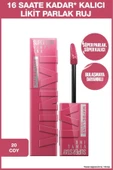 MAYBELLİNE NEW YORK SUPER STAY VİNYL INK UZUN SÜRE KALICI LİKİT PARLAK RUJ 20 COY - 1