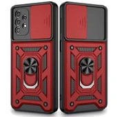 Samsung A71 Uyumlu Kızaklı Kamera Korumalı Tank Kılıf thumbnail 1