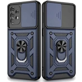 Samsung A71 Uyumlu Kızaklı Kamera Korumalı Tank Kılıf thumbnail 2