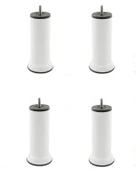 Mobilya Kanepe Baza Koltuk Çekyat Yükseltme Ayağı Plastik, İnce Diş M8 Beyaz, 15 Cm 4 Adet thumbnail 1