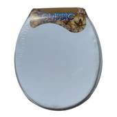 Sim Classic Süngerli Klozet Kapağı Plastik thumbnail 1