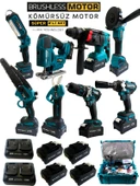 Germany Style Profesyonel Usta Seti Kömürsüz 8'li Set Kırıcı-Matkap-Dekupaj-Budama Testeresi-Makas- - 3