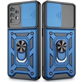 Samsung A71 Uyumlu Kızaklı Kamera Korumalı Tank Kılıf thumbnail 3