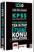 2026 KPSS Lise Ön Lisans Efsane Konu Anlatımlı Tek Kitap Yargı Yayınları - 1