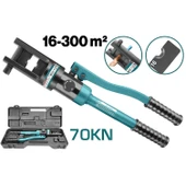 Hidrolik Papuç Sıkma Pensesi 16-300 mm Kablo Kesiti 70 KN Profesyonel Tip Krimp 7 Ton Elektrik Pano thumbnail 2