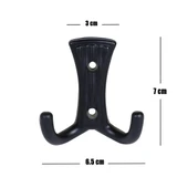 Troy Portmanto Vestiyer Duvar Dolap Elbise Askısı Siyah Metal Mobilya Kapı Askılığı Askılık (5 Adet) thumbnail 4