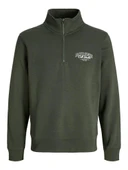 Jack Jones Makoto Halfzıp Fermuarlı Yaka Erkek Sweat 12278608 - 1