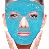 Terapi Jel Yüz Maskesi Soğuk Ve Sıcak Boncuklu Ayarlanabilir Maske (Mavi) - 4