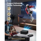 TAOTRONICS 700ansilümen 1920X1080 Kablosuz Taşınabilir Smart Led Projeksiyon thumbnail 6