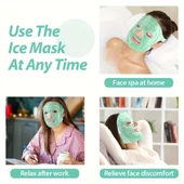 Terapi Jel Yüz Maskesi Soğuk Ve Sıcak Boncuklu Ayarlanabilir Maske (Yeşil) - 4