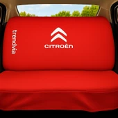 Servis Tipi Citron Logolu Kırmızı Penye Oto Koltuk Kılıfı Ön ve Arka Koltuklara Uyumlu - 2