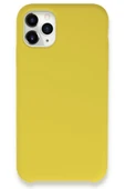 iPhone 11 Pro Max Kılıf Lansman Legant Silikon - Sarı - 1