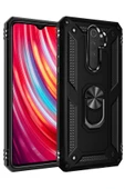 Xiaomi Redmi Note 8 Pro Kılıf Sofya Yüzüklü Silikon Kapak - Siyah - 1