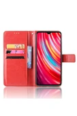 Xiaomi Redmi Note 8 Pro Kılıf Trend S Plus Kapaklı Kılıf - Kırmızı - 1