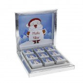 27 Adet Yılbaşı Çikolatası Madlen Yazı Baskılı Noel Baba - 4