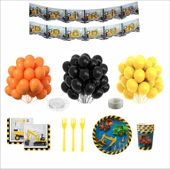 İnşaat Temalı 8 Kişilik Doğum Günü Seti thumbnail 1