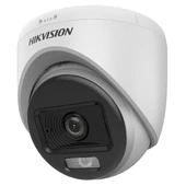 Hikvision TVI-AHD 2MP 2.8mm Sabit Lensli ColorVu IR Turret Dome Analog Kamera (DS-2CE70DF0T-LPFS) - 1
