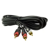 PowerMaster PM-648 2 Rca Erkek + 3.5 Mm Stereo Erkek 3 Metre Kablo - 1