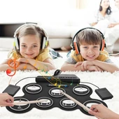 MagicVoice G3002 Elektronik Bateri Roll UP Davul Matı Kiti 7 Ped - 1