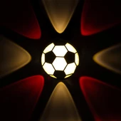 PowerMaster PM-24456 Gün Işığı - Kırmızı Futbol Topu Dekoratif LED Duvar Aplik - 3