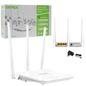 Everest EWR-F303 2.4 Ghz 300 Mbps 4 Port Kablosuz Router - 1