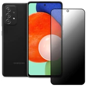 Samsung Galaxy A72 Hayalet Privacy Gizli Cam Ekran Koruyucu Siyah - 1