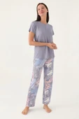 Pierre Cardin 8801-S Bayan Kısa Kol Pijama Takım - 3