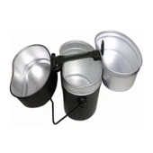 Alüminyum Kamp Yemek Pişirme Sefer Tası Seti Dış Mekan Alüminyum Tencere Seti Saplı Pişirme Set thumbnail 7