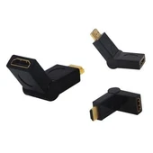 HDMI Erkek Dişi L Tip Ara Oynar Başlık - 1