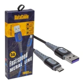 Powermaster PM-3780 Örgülü 5 Amper Micro Usb Hızlı Şarj Data Kablosu - 1