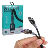 Powermaster PM-3785 USB-A TO Type-C 5 Amper Şarj Ve Data Veri Kablosu (1 Metre) - 1