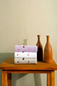 BAMİROSE 50x90 CM 3'LÜ KALP NAKIŞLI EL & YÜZ ÇEYİZLİK HEDİYELİK HAVLU SETİ - 3