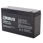 Orbus 6 Volt 12 Amper Kuru Akü ORB6-12 (150X50x94 Mm) - 1