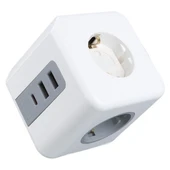 VEA VE-23089 2X USB 1X Type-C 3'Lü Çocuk Ve Termal Korumalı Grup Priz - 3