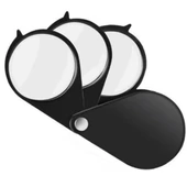 Powermaster PM-6585 Katlanır 3'Lü 30 Mm Cep Büyüteç - 1