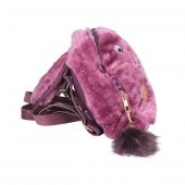 Peluş Tavşan Çanta Mürdüm - 1