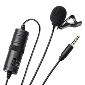 Haiki HK-401 Profesyonel Youtuber Kamera Telefon Yaka Mikrofonu (6 Metre Kablolu) - 2