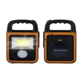 Powermaster HS-8020C COB LED Solar 4 Kademeli Şarjlı El Işıldak Feneri - USB Çıkışlı Powerbank - 2