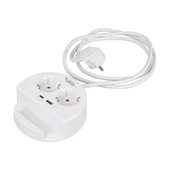 VE- G1102C 2'Li USB+ Type-C Girişli Anahtarlı 1.5 Metre Grup Priz - 5